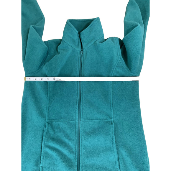 Cabela's Women's Fleece Jacket Teal Long Sleeve Zip Closure Size SP Gorpcore - Picture 8 of 13